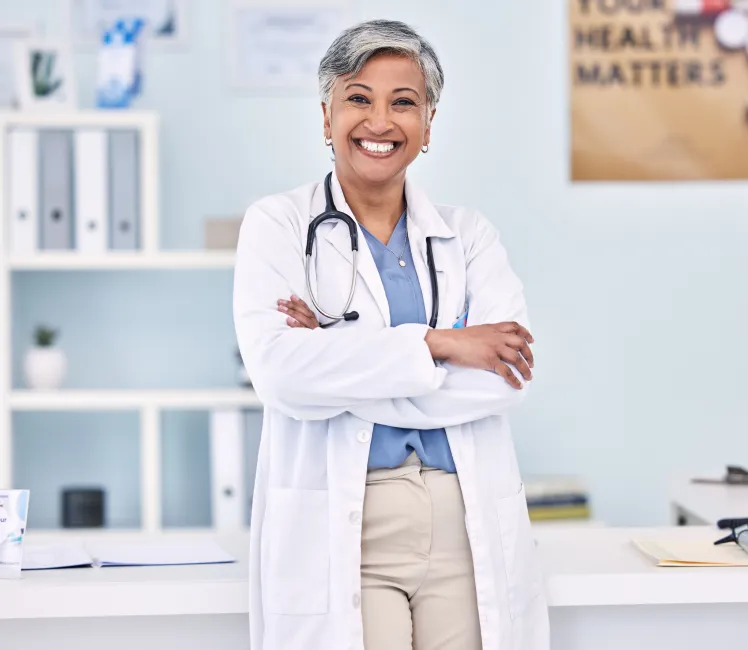 A senior women doctor